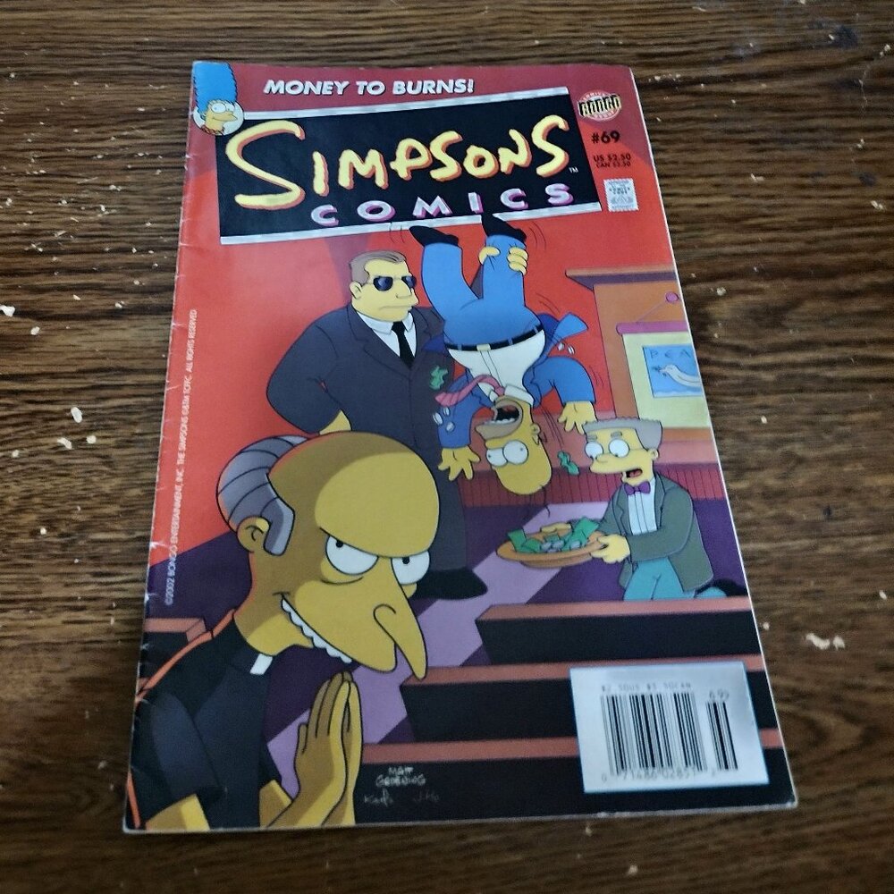 Simpsons Comics #69 (2002, Bongo Comics)